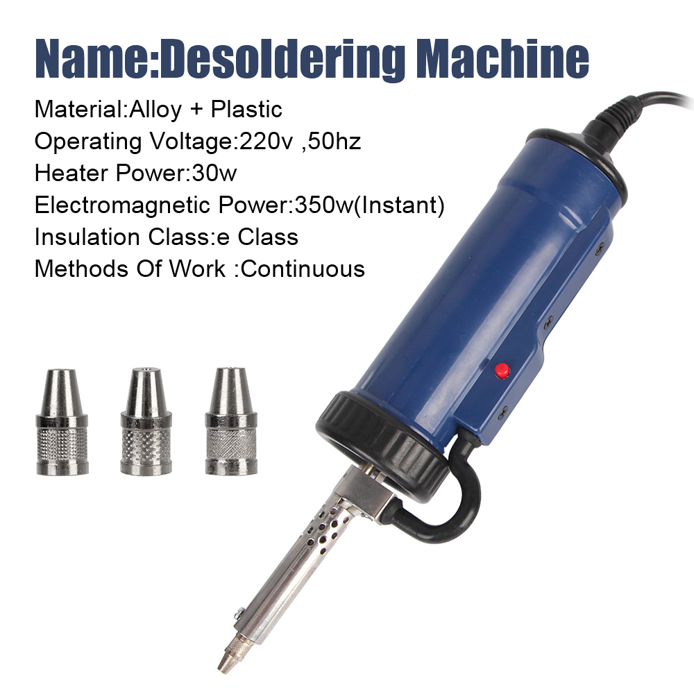 Rimuovere la pompa con 3 ugell - Desoldering Pump Electric Vacuum Station recensione e prezzo